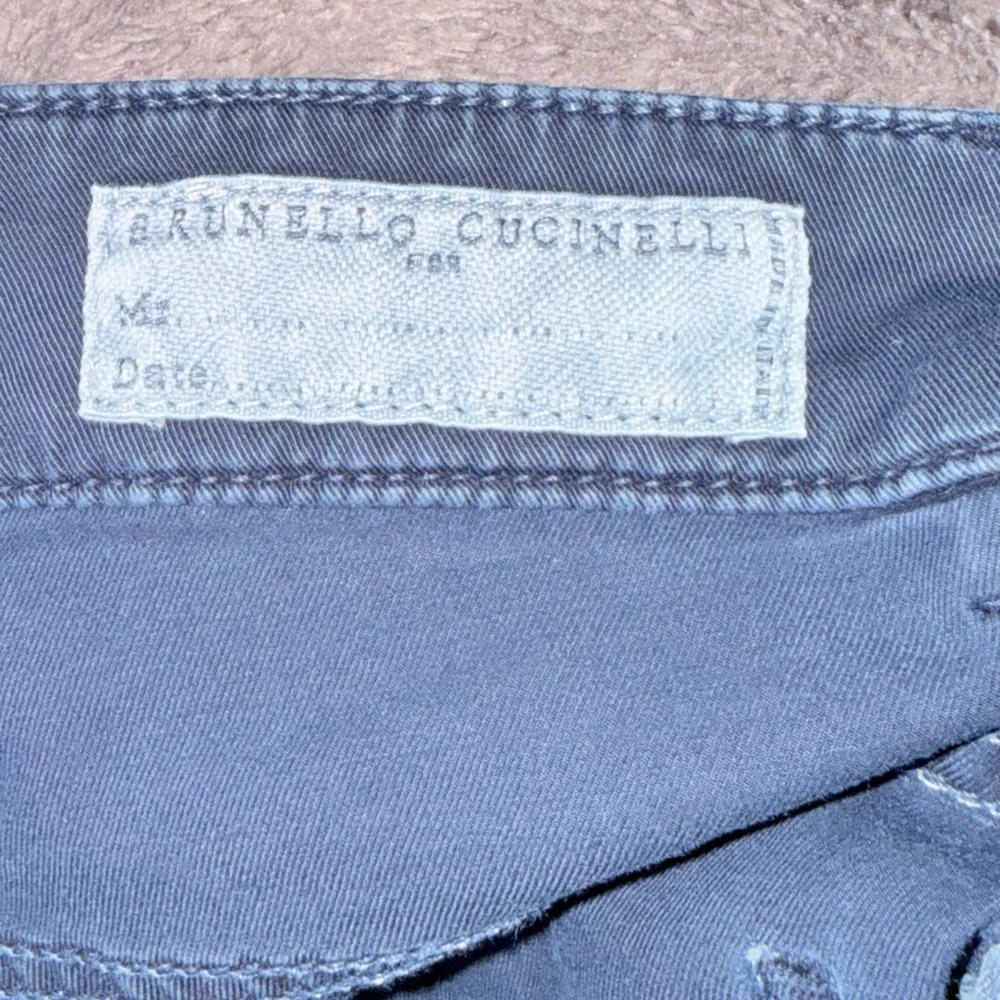 BRUNELLO CUCINELLI Blue Cotton Mens Dress Pants 50 - Picture 4 of 9